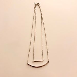 The Loft silver multilayered necklace